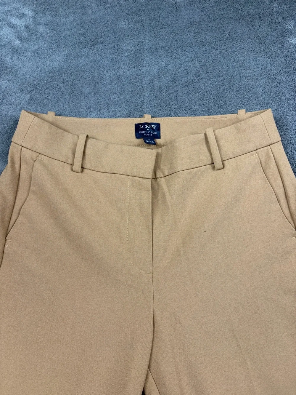 J. Crew Tan Stretch Chinos - Slim Straight Ruby Crop Pant size 4